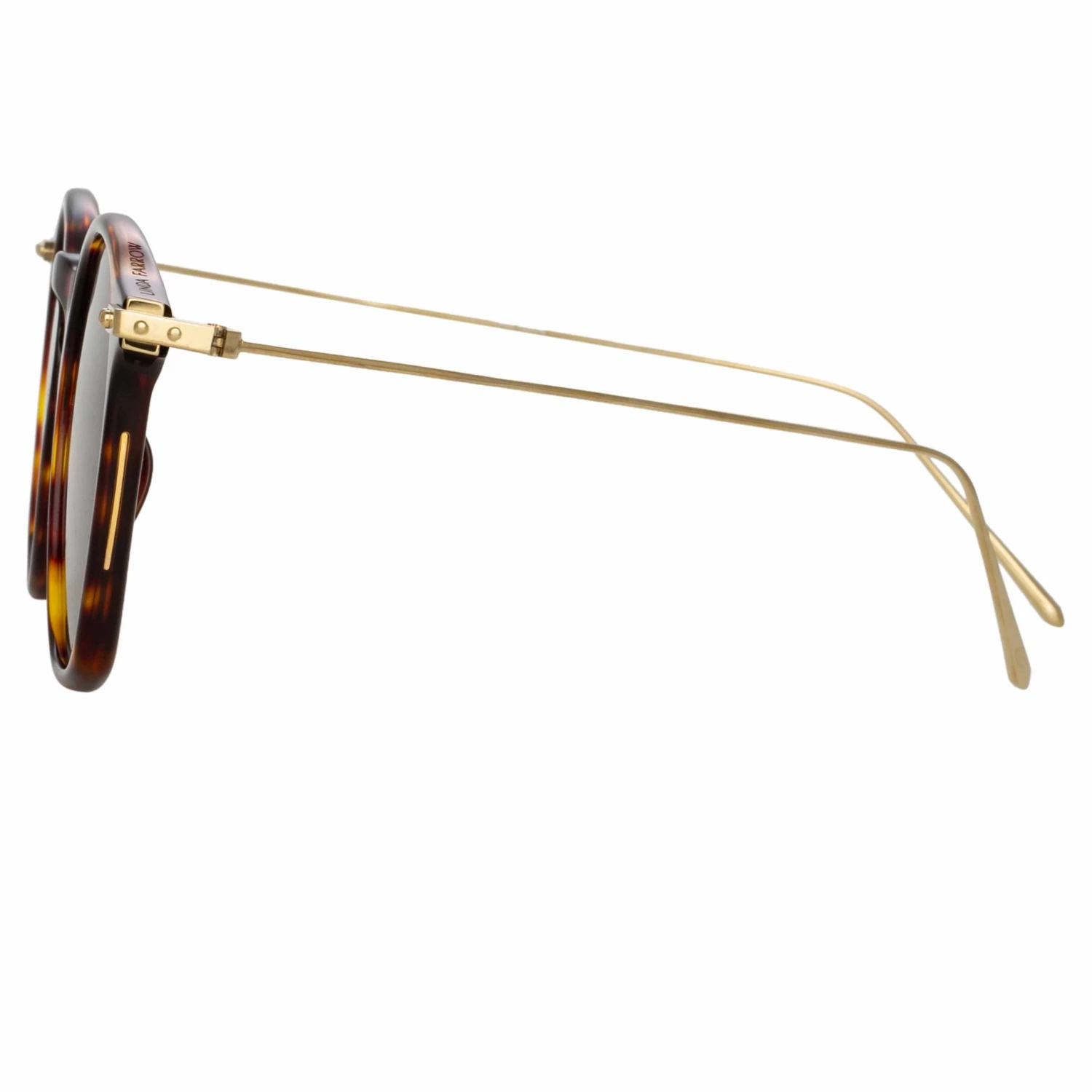 Linda Farrow Linear Mila Square Sunglasses In Tortoiseshell 2 Linda Farrow Linear Mila Square Sunglasses In Tortoiseshell