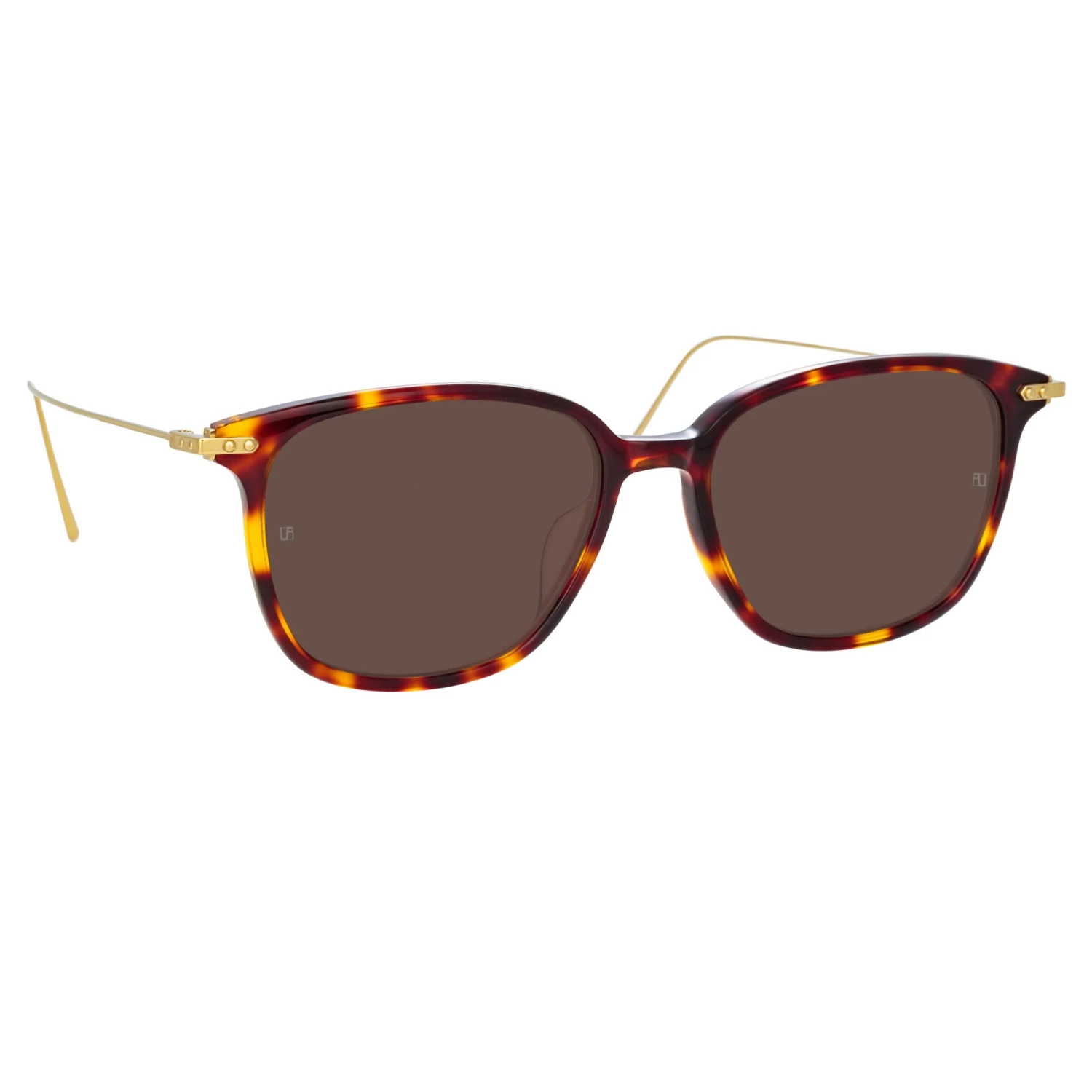 Linda Farrow Linear The LINEAR Collection Coffey A Rectangular Sunglasses In Tortoiseshell 2 Linda Farrow Linear The LINEAR Collection Coffey A Rectangular Sunglasses In Tortoiseshell