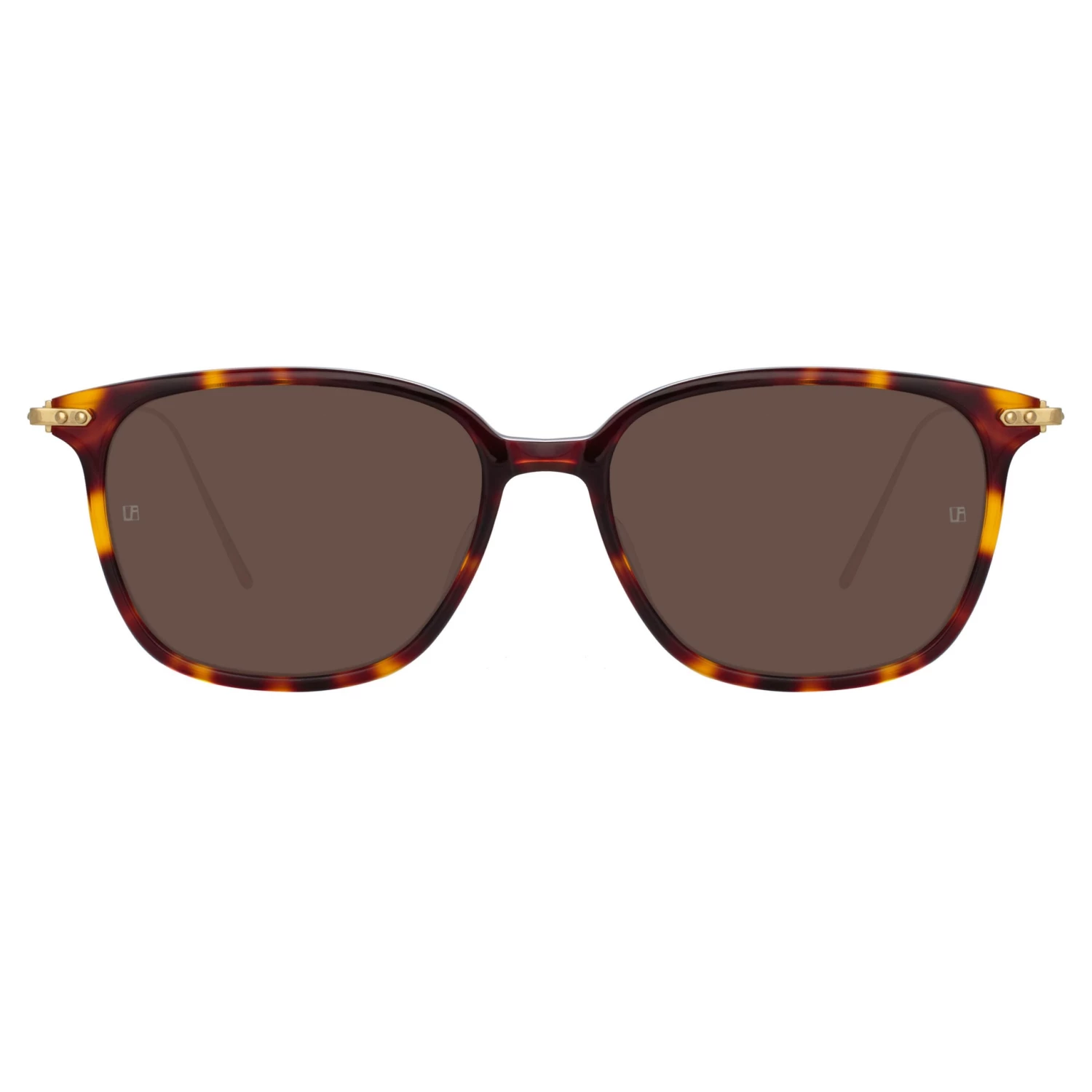 Linda Farrow Linear The LINEAR Collection Coffey A Rectangular Sunglasses In Tortoiseshell 1 Linda Farrow Linear The LINEAR Collection Coffey A Rectangular Sunglasses In Tortoiseshell