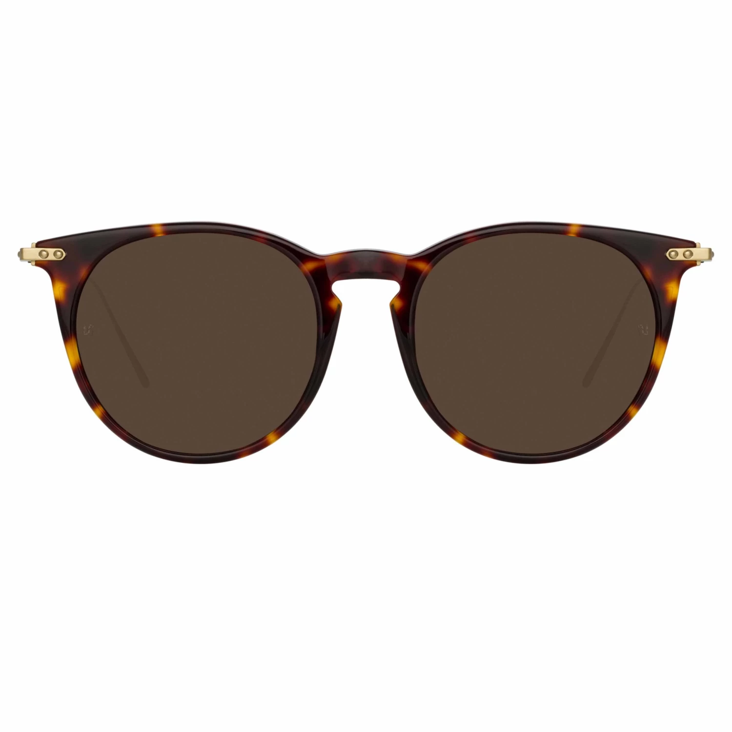 Linda Farrow Linear The LINEAR Collection Ellis A Oval Sunglasses In Tortoiseshell 1 Linda Farrow Linear The LINEAR Collection Ellis A Oval Sunglasses In Tortoiseshell