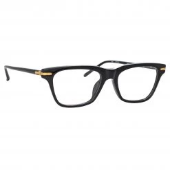Linda Farrow Linear Mae Cat Eye Optical Frame In Black 7 Linda Farrow Linear Mae Cat Eye Optical Frame In Black