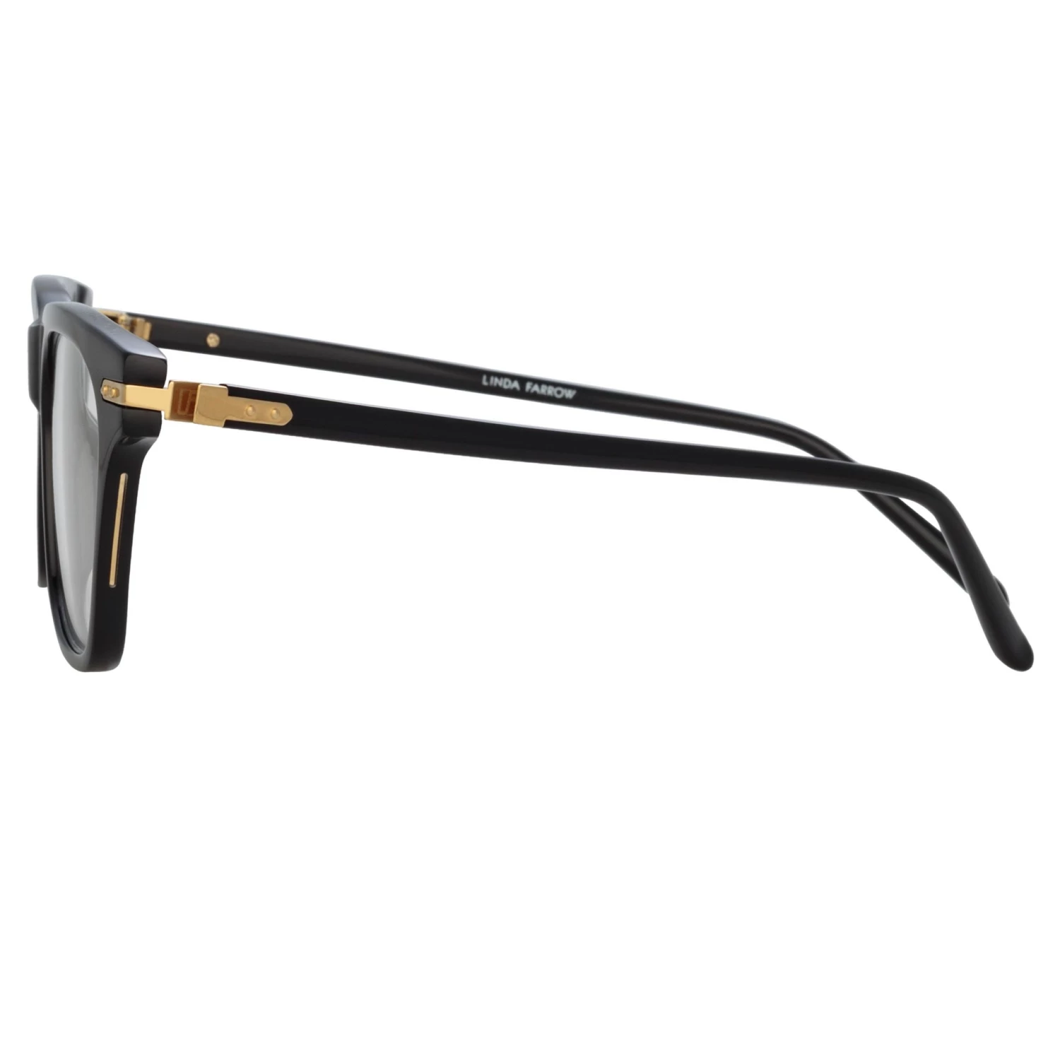 Linda Farrow Linear Mae Cat Eye Optical Frame In Black 4 Linda Farrow Linear Mae Cat Eye Optical Frame In Black