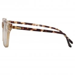 Linda Farrow Linear Mae Cat Eye Optical Frame In Ash 7 Linda Farrow Linear Mae Cat Eye Optical Frame In Ash