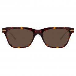 Linda Farrow Linear Mae A Cat Eye Sunglasses In Tortoiseshell The LINEAR Collection