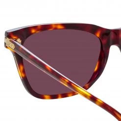 Linda Farrow Linear Mae A Cat Eye Sunglasses In Tortoiseshell The LINEAR Collection 7 Linda Farrow Linear Mae A Cat Eye Sunglasses In Tortoiseshell The LINEAR Collection