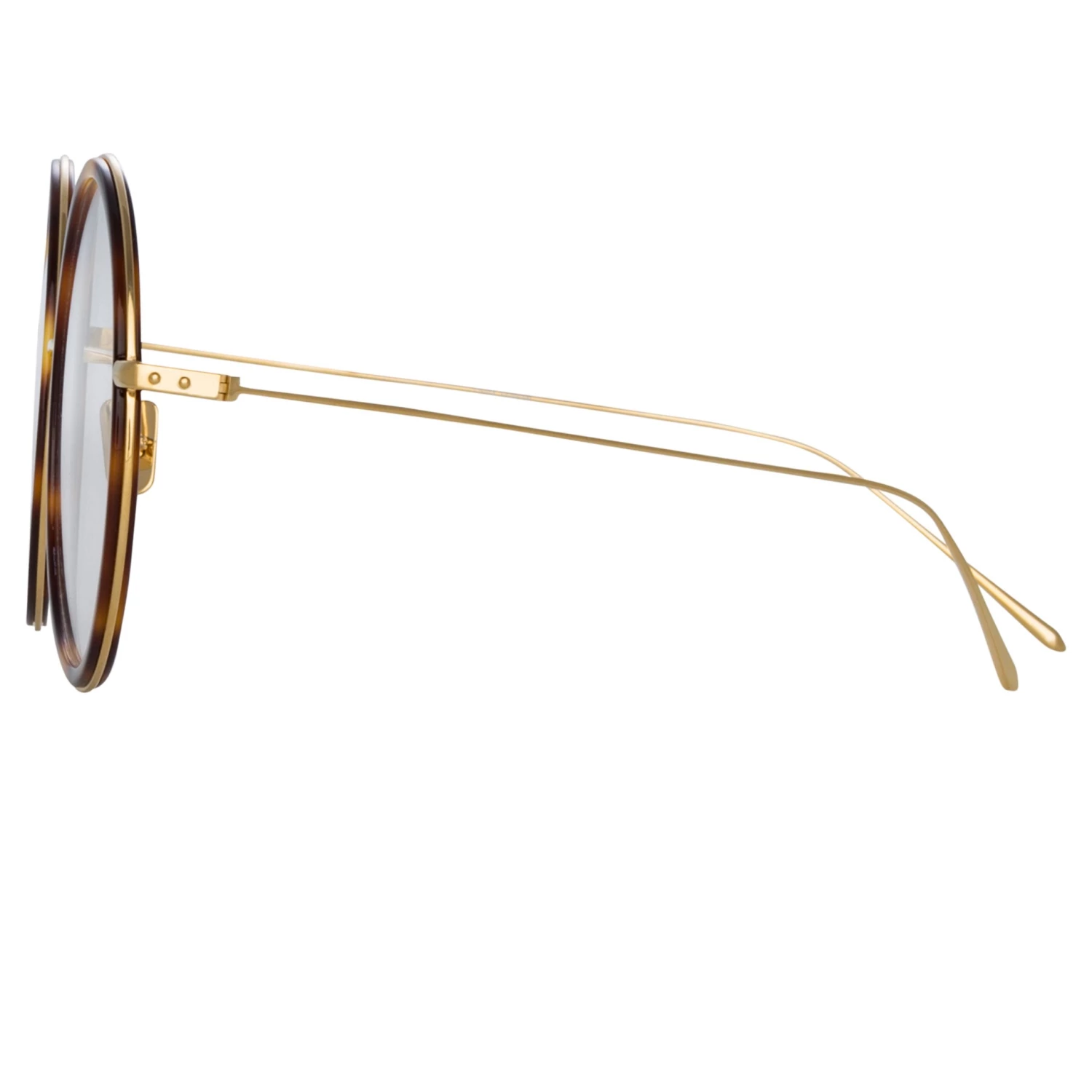 LINDA FARROW (U.K.) Alesia A Round Sunglasses In Tortoiseshell The LINDA FARROW Spring/Summer '22 Collection 3 LINDA FARROW (U.K.) Alesia A Round Sunglasses In Tortoiseshell The LINDA FARROW Spring/Summer '22 Collection