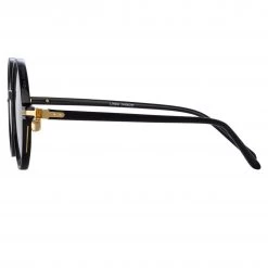 Linda Farrow Linear Spire A Round Optical Frame In Black 6 Linda Farrow Linear Spire A Round Optical Frame In Black