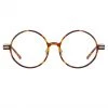 Linda Farrow Linear Spire A Round Optical Frame In Tortoiseshell The LINDA FARROW Spring/Summer '22 Collection