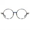Linda Farrow Linear Spire A Round Optical Frame In Blue Tortoiseshell The LINDA FARROW Spring/Summer '22 Collection