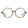 Linda Farrow Linear Spire Round Optical Frame In Tortoiseshell The LINDA FARROW Spring/Summer '22 Collection