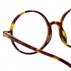 Linda Farrow Linear Spire Round Optical Frame In Tortoiseshell The LINDA FARROW Spring/Summer '22 Collection 6 Linda Farrow Linear Spire Round Optical Frame In Tortoiseshell The LINDA FARROW Spring/Summer '22 Collection