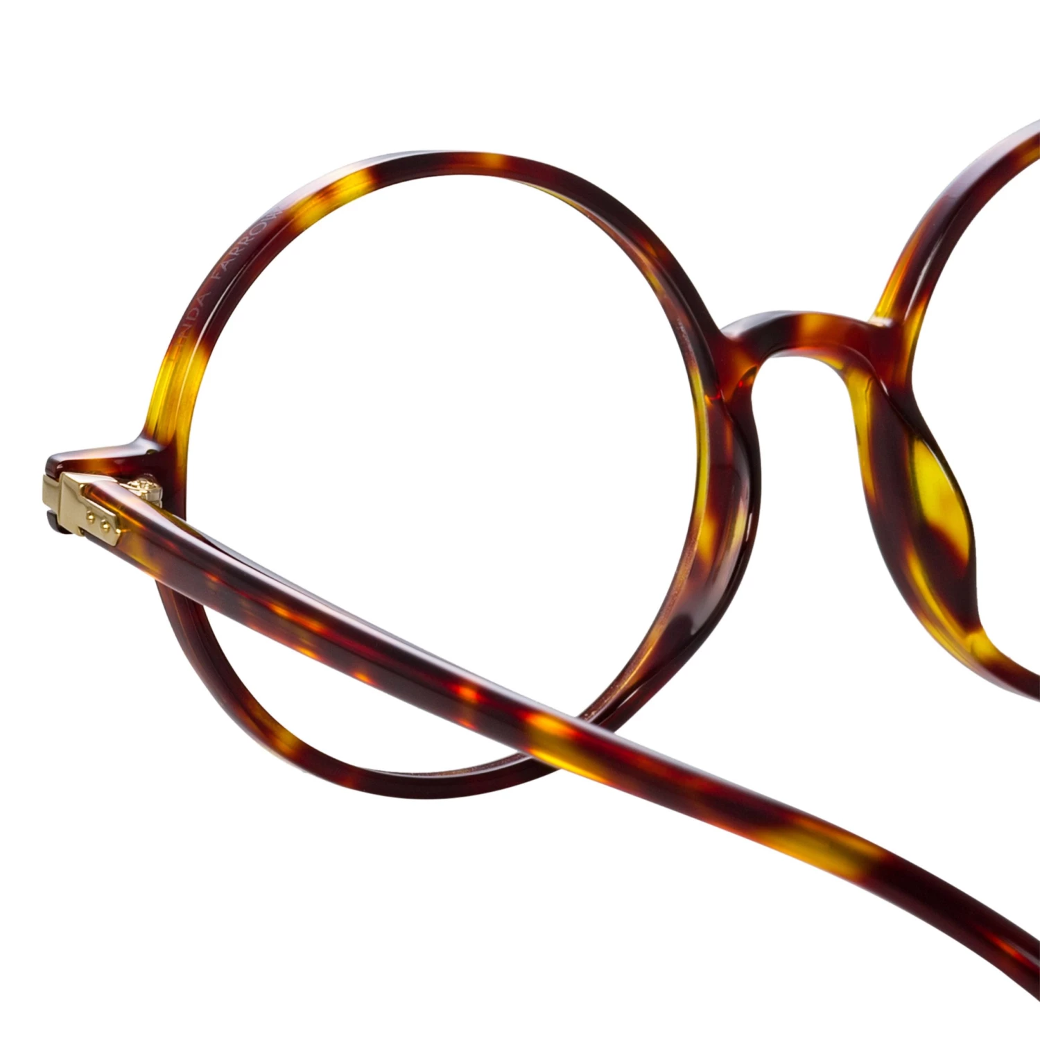 Linda Farrow Linear Spire Round Optical Frame In Tortoiseshell The LINDA FARROW Spring/Summer '22 Collection 3 Linda Farrow Linear Spire Round Optical Frame In Tortoiseshell The LINDA FARROW Spring/Summer '22 Collection