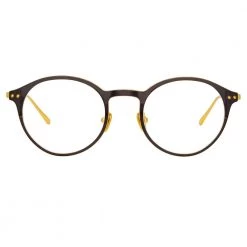 Linda Farrow Lee Oval Optical Frame In Black