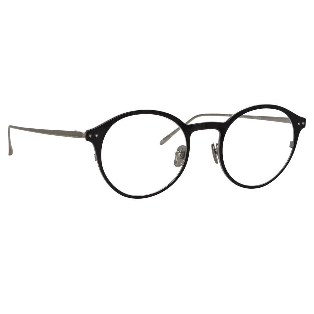 Linda Farrow Lee Oval Optical Frame In Black 2 Linda Farrow Lee Oval Optical Frame In Black