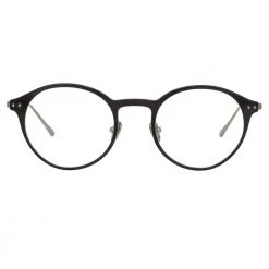 Linda Farrow Lee Oval Optical Frame In Black