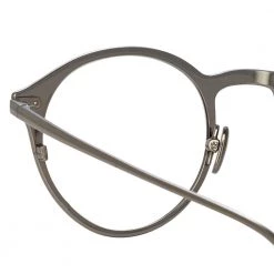 Linda Farrow Lee Oval Optical Frame In Black 7 Linda Farrow Lee Oval Optical Frame In Black