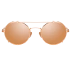 Linda Farrow Women's Jimi Oval Sunglasses In Rose Gold