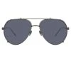 Linda Farrow Newman Aviator Sunglasses In Nickel Women's