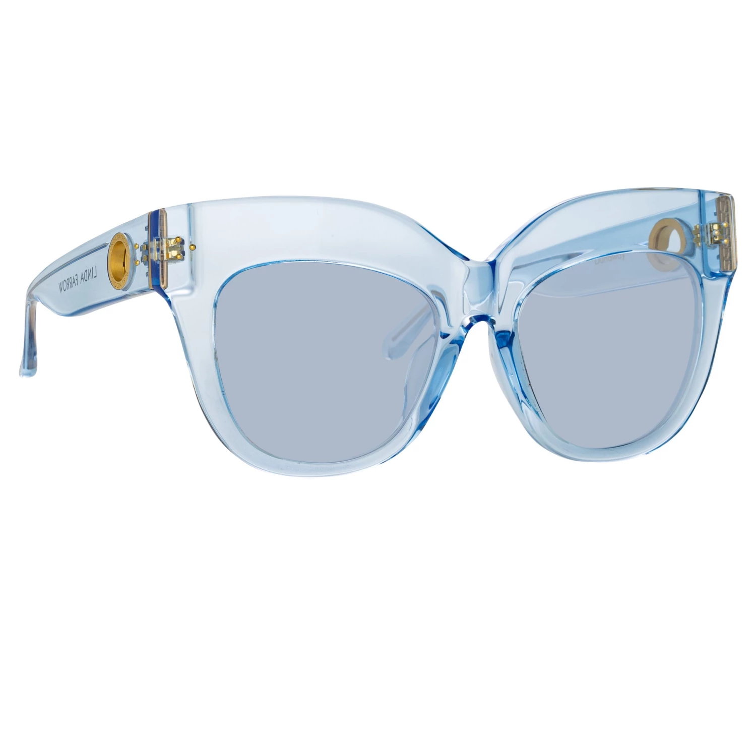 Linda Farrow Women's Dunaway Oversized Sunglasses In Blue 3 Linda Farrow Women's Dunaway Oversized Sunglasses In Blue