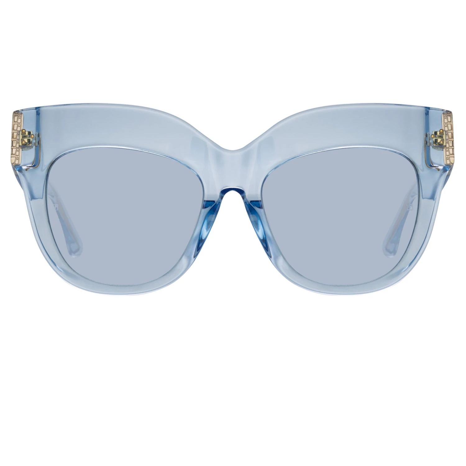 Linda Farrow Women's Dunaway Oversized Sunglasses In Blue 2 Linda Farrow Women's Dunaway Oversized Sunglasses In Blue