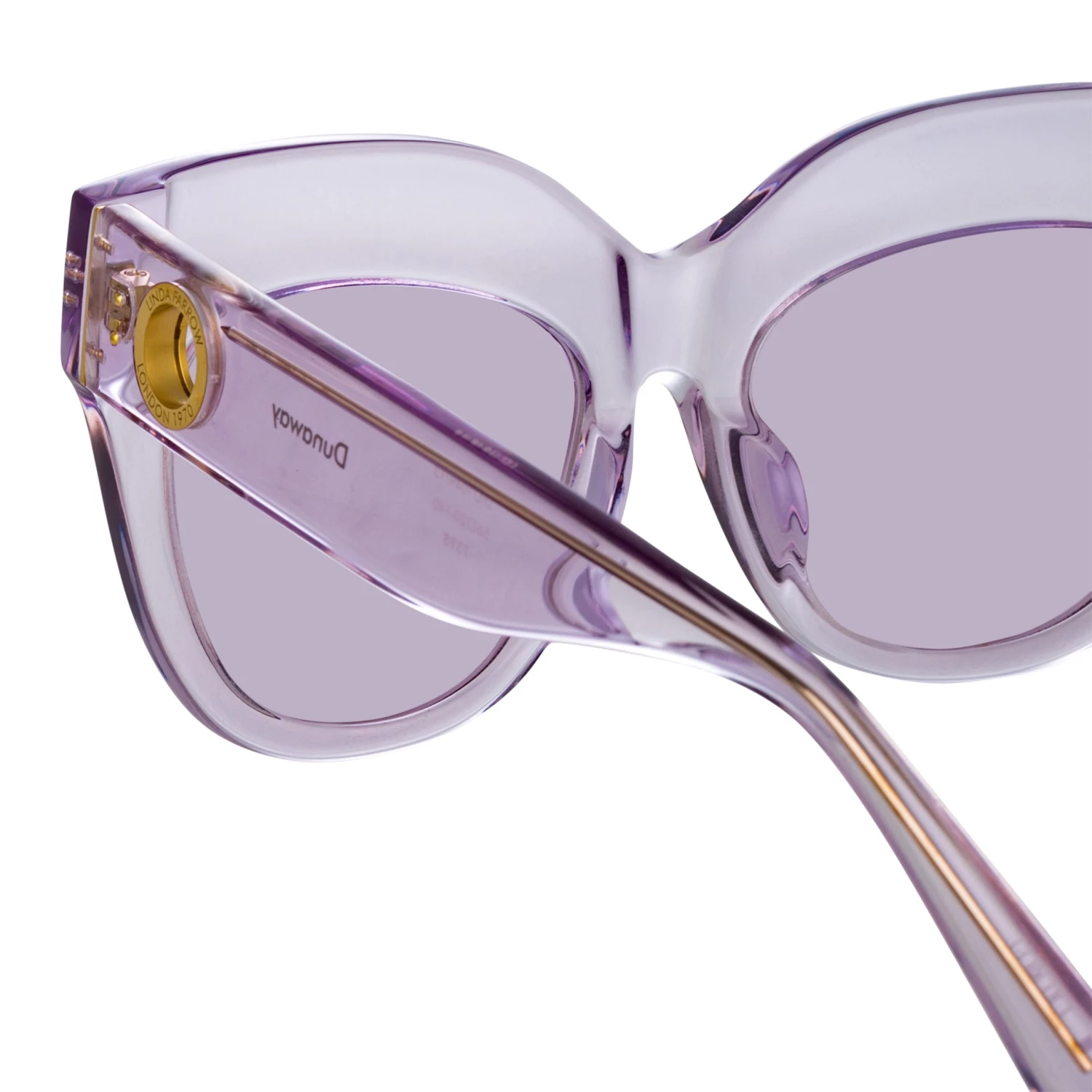 Linda Farrow Dunaway Oversized Sunglasses In Lilac 4 Linda Farrow Dunaway Oversized Sunglasses In Lilac