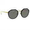 LINDA FARROW UK Reynolds Angular Sunglasses In Black