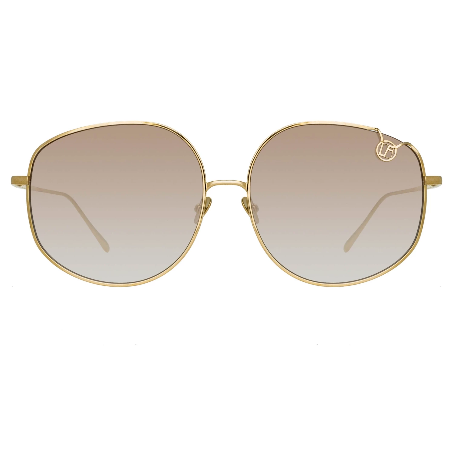 Linda Farrow Marisa Oversized Sunglasses In Yellow Gold Women's 1 Linda Farrow Marisa Oversized Sunglasses In Yellow Gold Women's