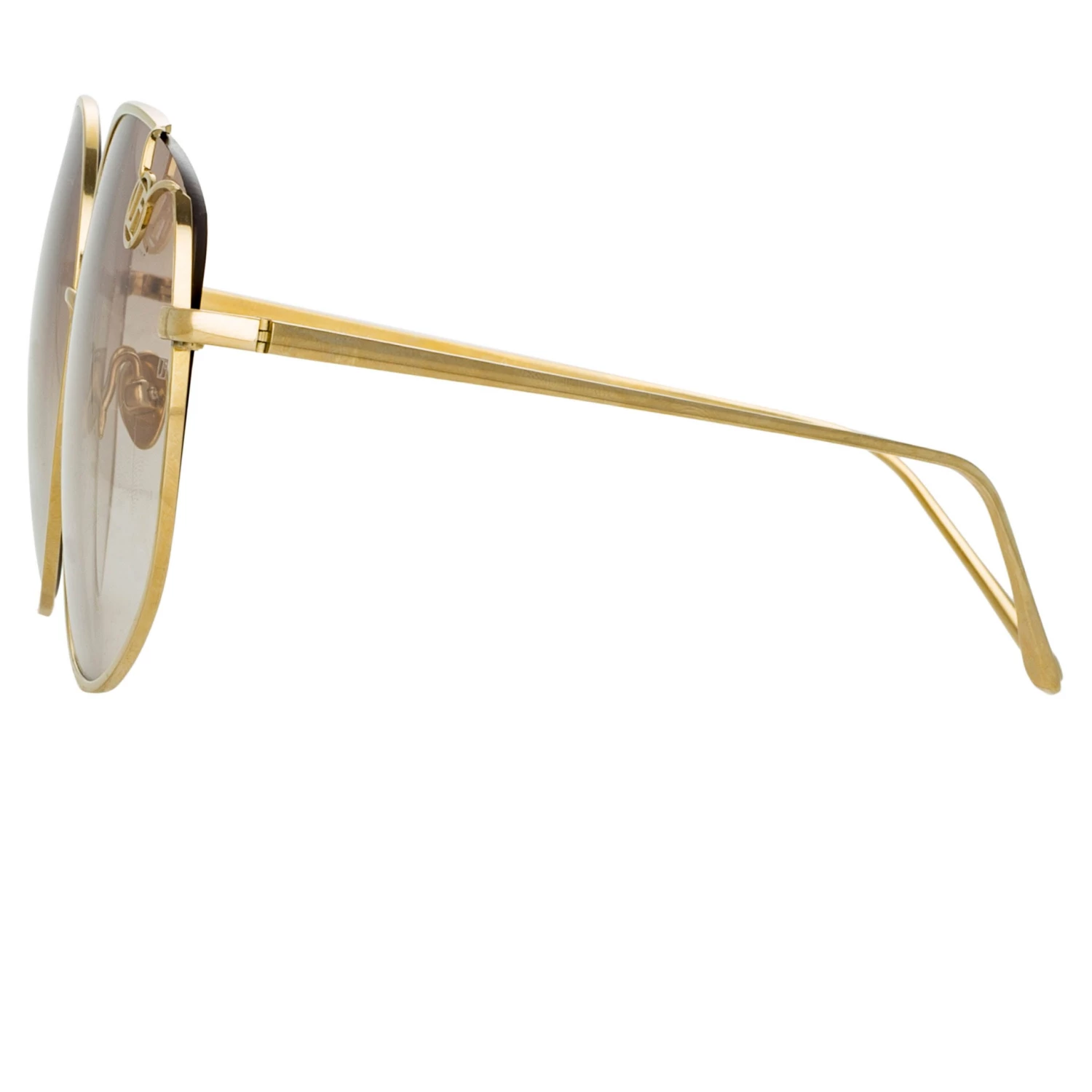 Linda Farrow Marisa Oversized Sunglasses In Yellow Gold Women's 4 Linda Farrow Marisa Oversized Sunglasses In Yellow Gold Women's