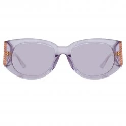 LINDA FARROW (U.K.) Women's Debbie D-Frame Sunglasses In Lilac