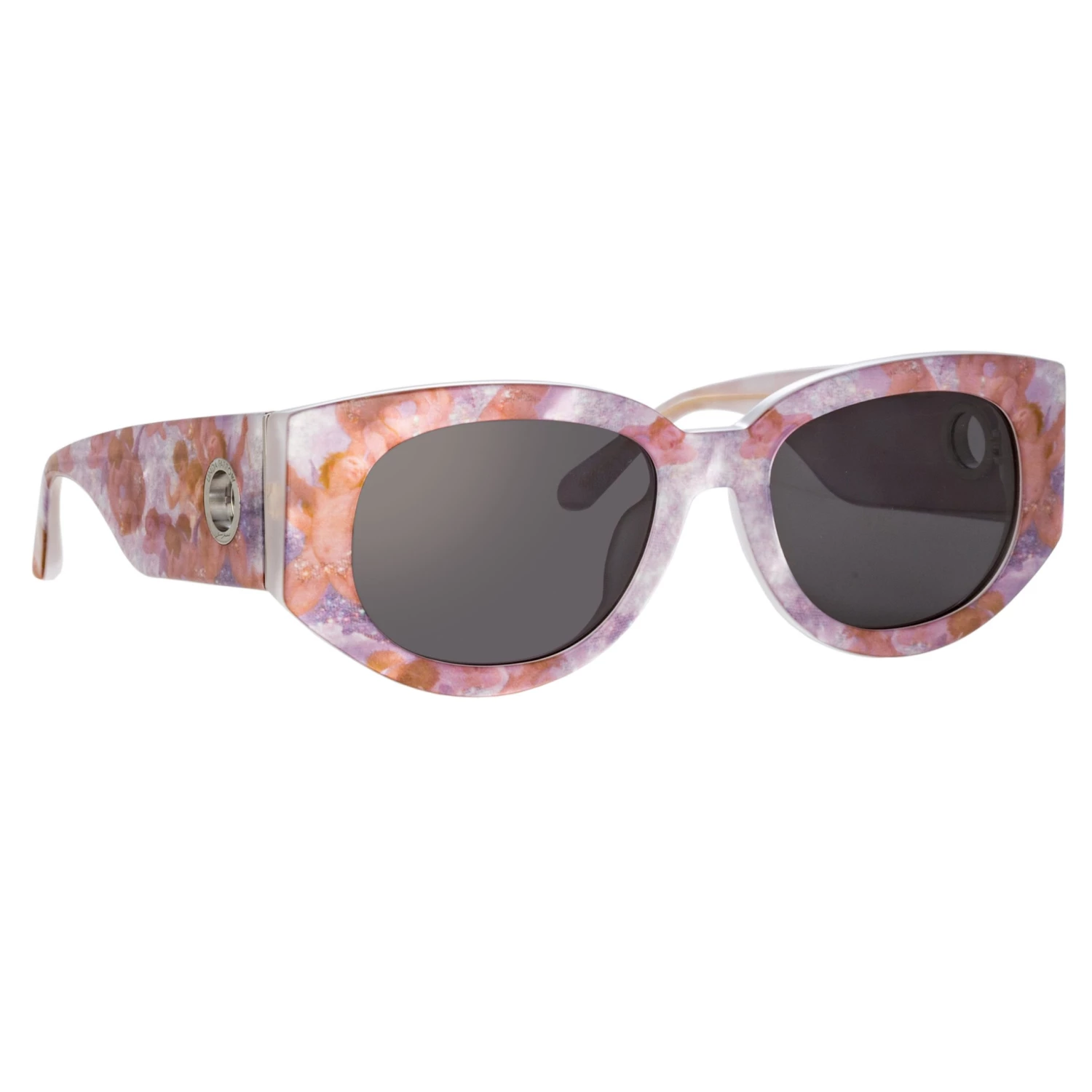 LINDA FARROW (U.K.) Debbie D-Frame Sunglasses In Renaissance 2 LINDA FARROW (U.K.) Debbie D-Frame Sunglasses In Renaissance