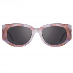 LINDA FARROW (U.K.) Debbie D-Frame Sunglasses In Renaissance