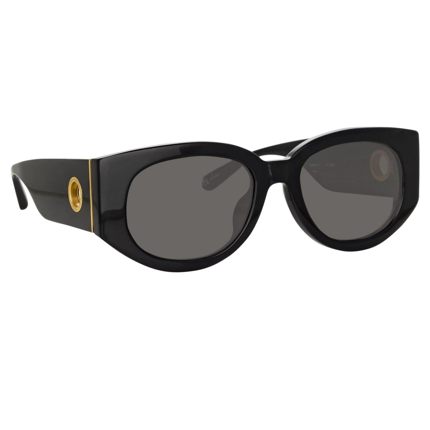 Linda Farrow The Debbie | D-Frame Sunglasses In Black (C1) Women's 3 Linda Farrow The Debbie | D-Frame Sunglasses In Black (C1) Women's