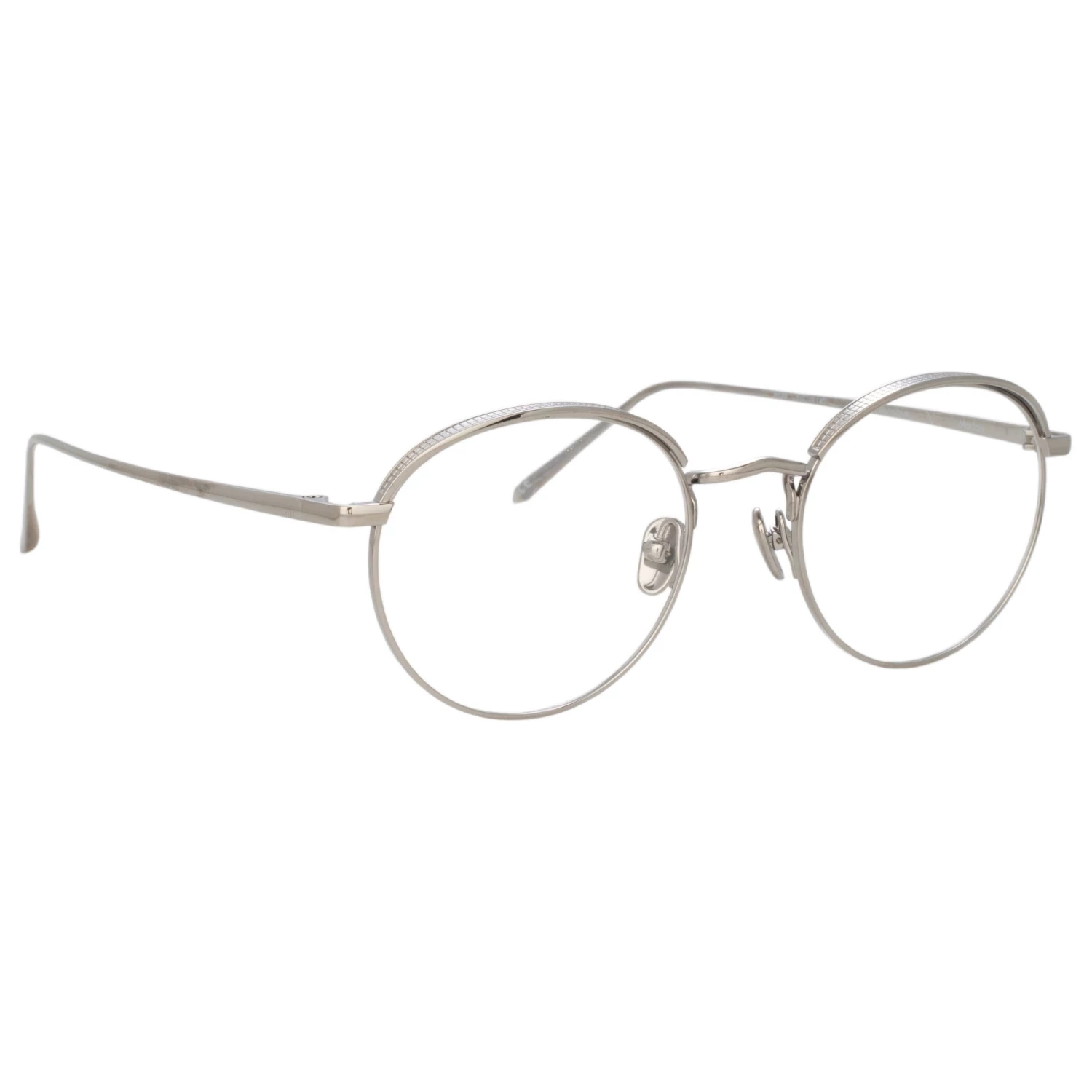 LINDA FARROW UK The Marlon | Oval Optical Frame In White Gold (C6) The CORE Optical Collection 2 LINDA FARROW UK The Marlon | Oval Optical Frame In White Gold (C6) The CORE Optical Collection