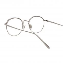 LINDA FARROW UK The Marlon | Oval Optical Frame In White Gold (C6) The CORE Optical Collection 7 LINDA FARROW UK The Marlon | Oval Optical Frame In White Gold (C6) The CORE Optical Collection