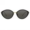 Linda Farrow Lucy Cat Eye Sunglasses In Black