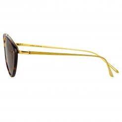 Linda Farrow Women's Lucy Cat Eye Sunglasses In Tortoiseshell 7 Linda Farrow Women's Lucy Cat Eye Sunglasses In Tortoiseshell