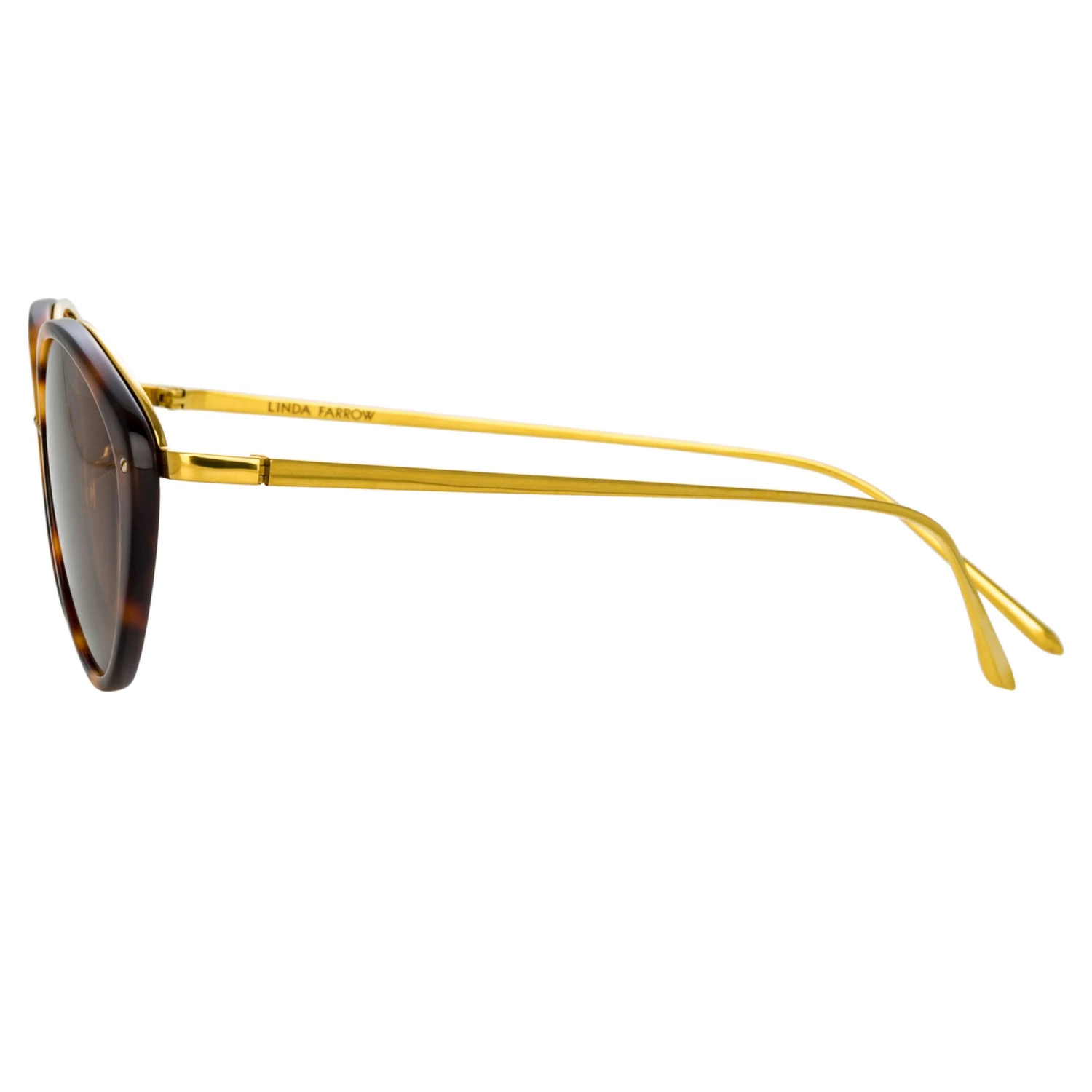 Linda Farrow Women's Lucy Cat Eye Sunglasses In Tortoiseshell 3 Linda Farrow Women's Lucy Cat Eye Sunglasses In Tortoiseshell