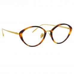 Linda Farrow Lucy Cat Eye Optical Frame In Tortoiseshell