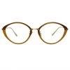 Linda Farrow Lucy Cat Eye Optical Frame In Tobacco