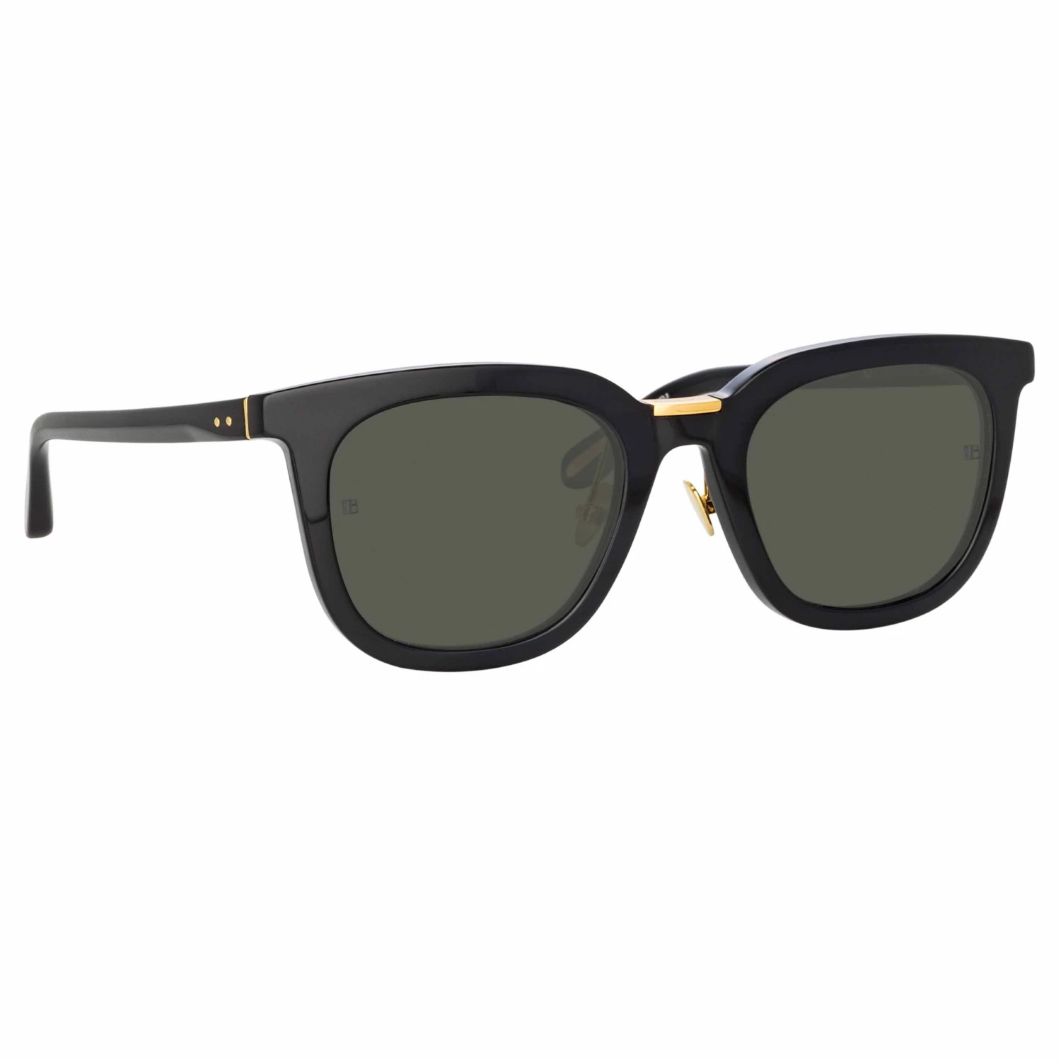 LINDA FARROW (U.K.) Burton D-Frame Sunglasses In Black 2 LINDA FARROW (U.K.) Burton D-Frame Sunglasses In Black