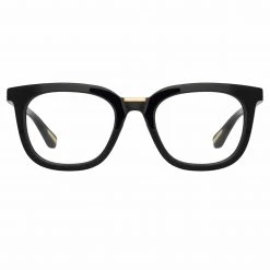 LINDA FARROW (U.K.) Burton Optical D-Frame In Black