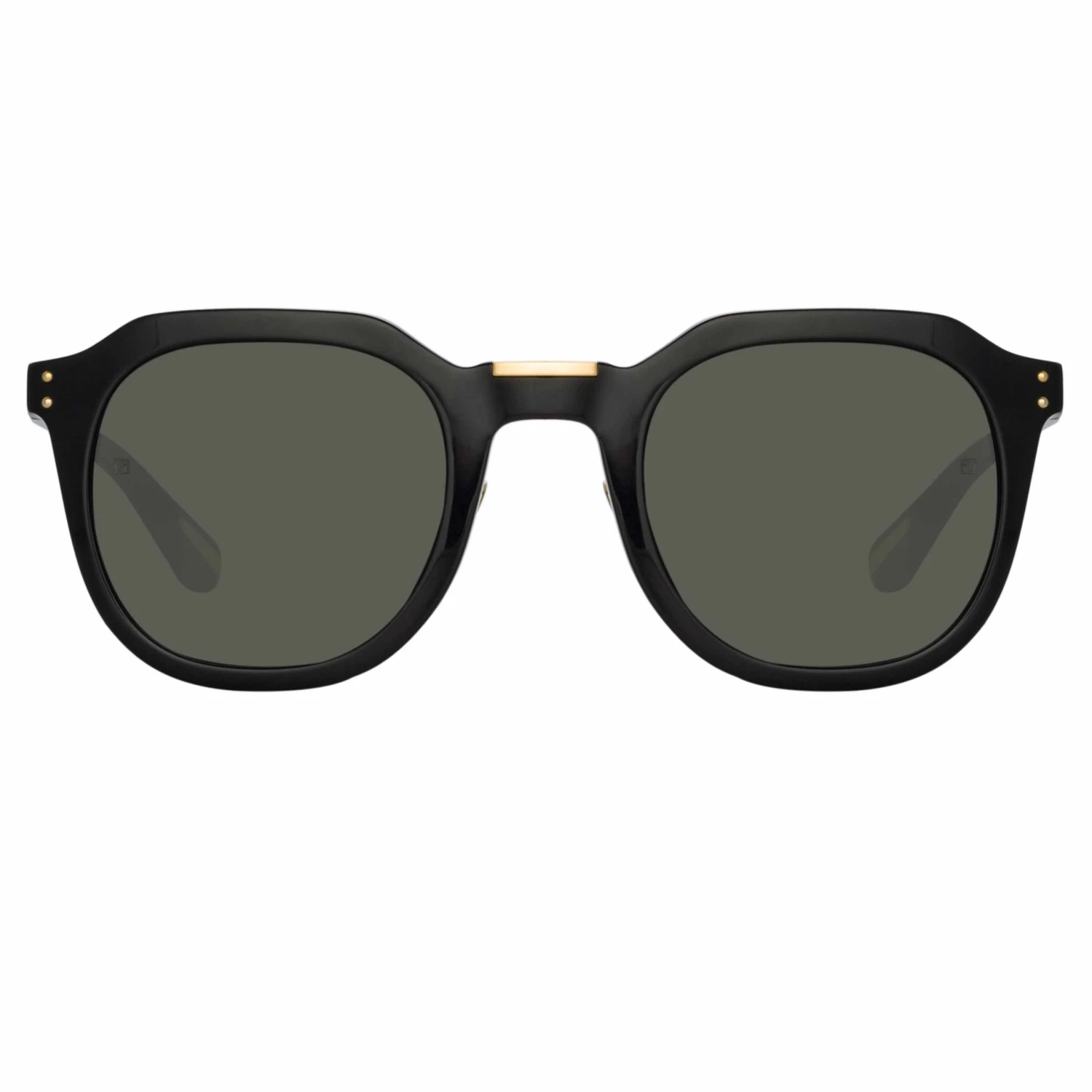 LINDA FARROW (U.K.) Fletcher Angular Sunglasses In Black Women's 1 LINDA FARROW (U.K.) Fletcher Angular Sunglasses In Black Women's