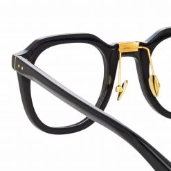 LINDA FARROW (U.K.) The CORE Optical Collection The Fletcher | Optical Angular Frame In Black (C5) 9 LINDA FARROW (U.K.) The CORE Optical Collection The Fletcher | Optical Angular Frame In Black (C5)