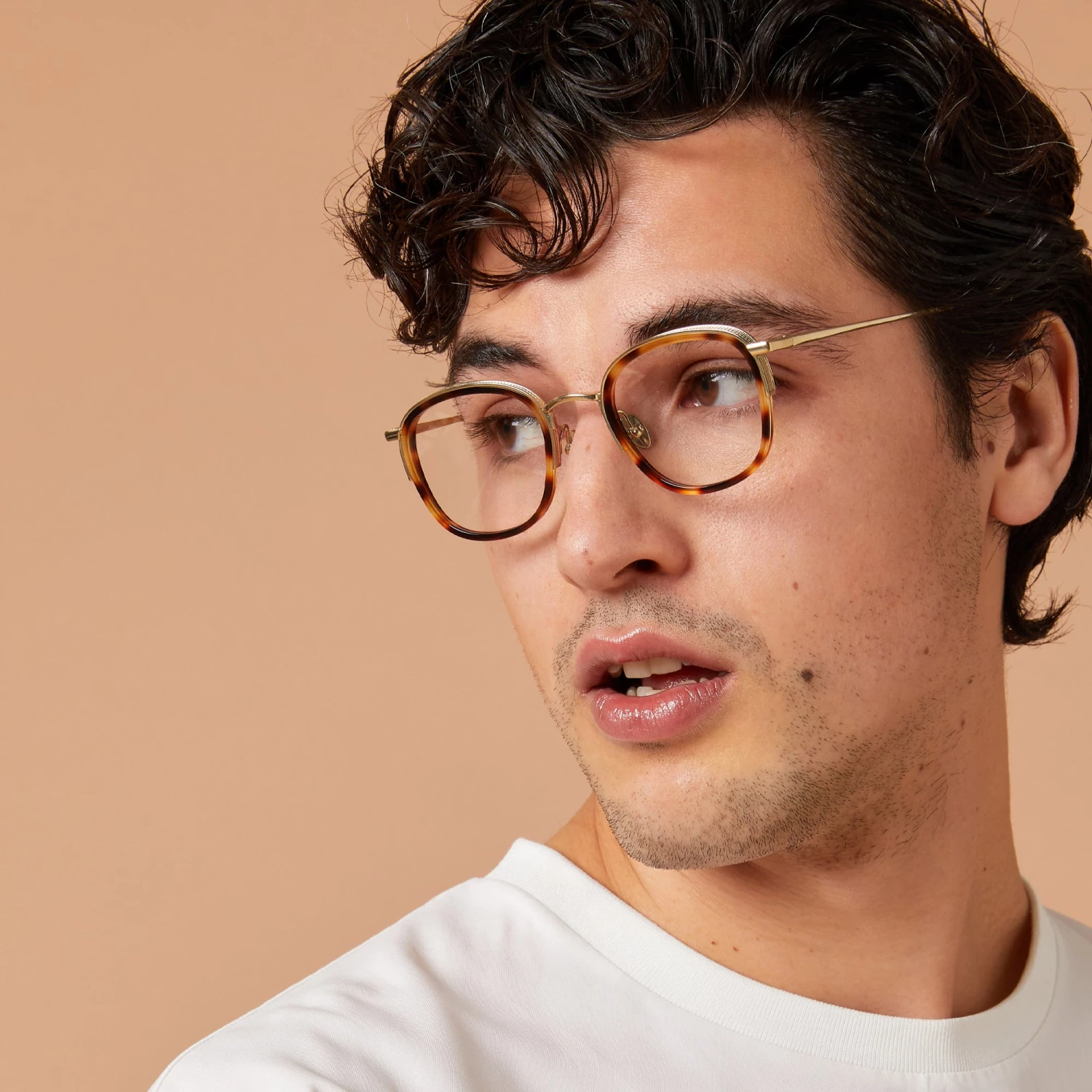 LINDA FARROW (U.K.) Aldrin Optical Square Frame In Black Women's 2 LINDA FARROW (U.K.) Aldrin Optical Square Frame In Black Women's