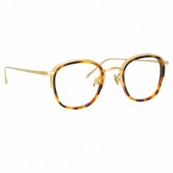 LINDA FARROW (U.K.) Women's Aldrin Optical Square Frame In Tortoiseshell