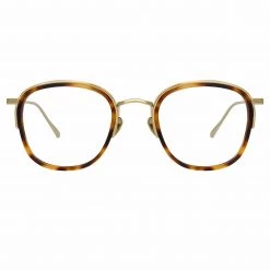 LINDA FARROW (U.K.) Women's Aldrin Optical Square Frame In Tortoiseshell