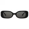 LINDA FARROW UK Women's Lola Rectangular Sunglasses In Black