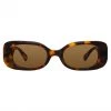 LINDA FARROW UK Women's Lola Rectangular Sunglasses In Tortoiseshell