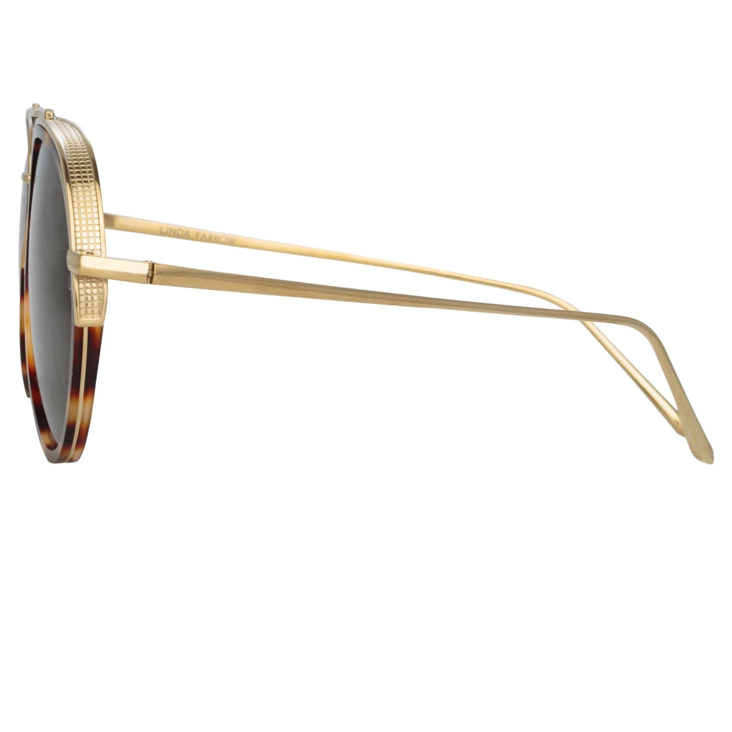 LINDA FARROW (U.K.) Abel Aviator Sunglasses In Tortoiseshell 4 LINDA FARROW (U.K.) Abel Aviator Sunglasses In Tortoiseshell