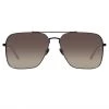 LINDA FARROW (U.K.) Asher Aviator Sunglasses In Black Women's